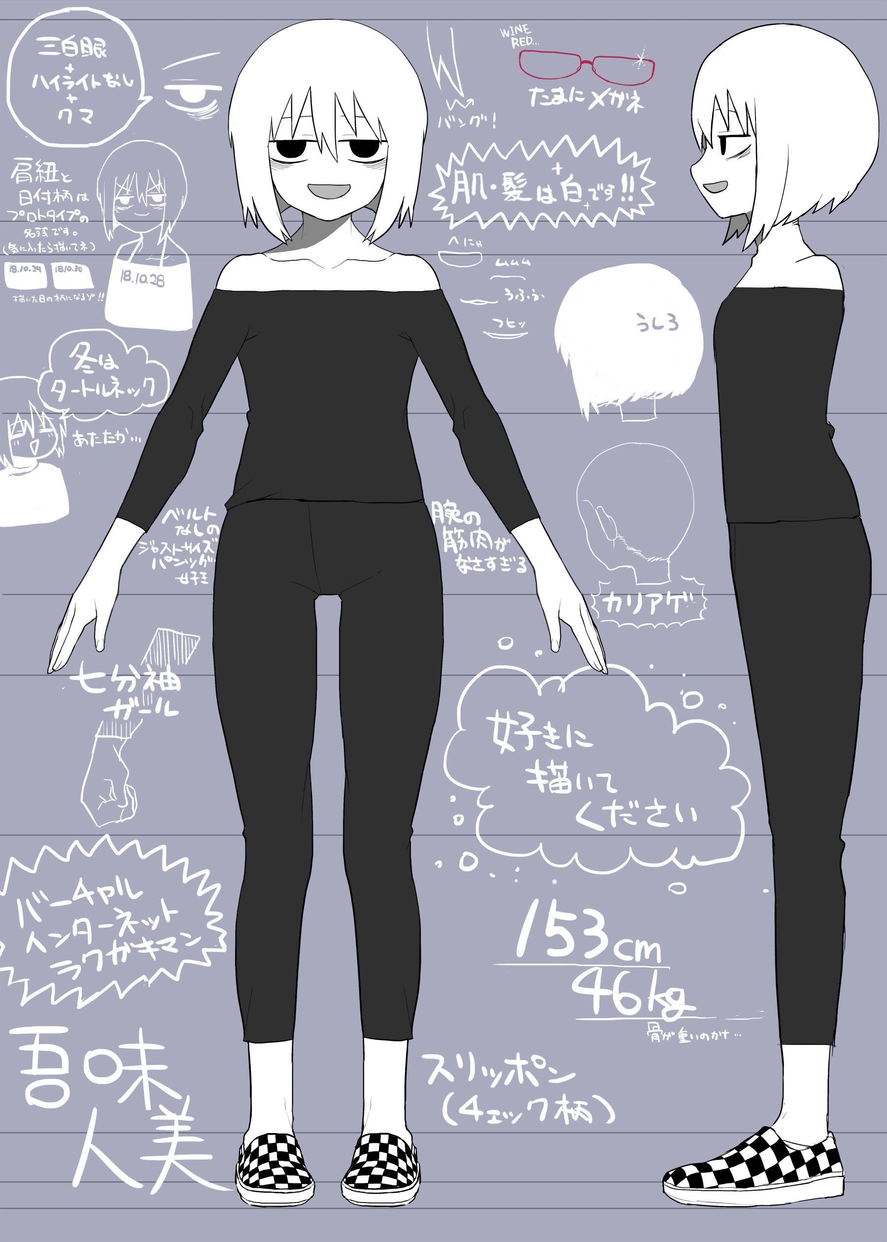 吾味人美の設定画